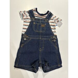 Lee Denim Shortall Jon-Jon Overalls Jeans 6-9‎ Months Baby 2 Piece Set